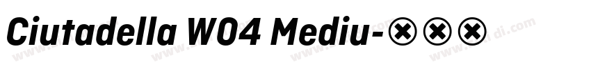 Ciutadella W04 Mediu字体转换